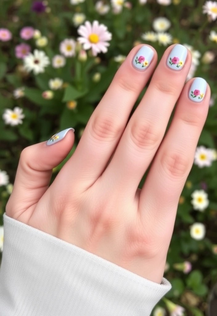 10 Easy Nail Art Techniques That Will Blow Your Mind (Perfect for Beginners!) - 7. Floral Fantasy