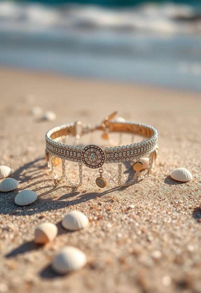 10 Stunning Rococo Jewelry Pieces That Will Make You Feel Like Royalty! - 10. Elaborate Ankle Bracelet