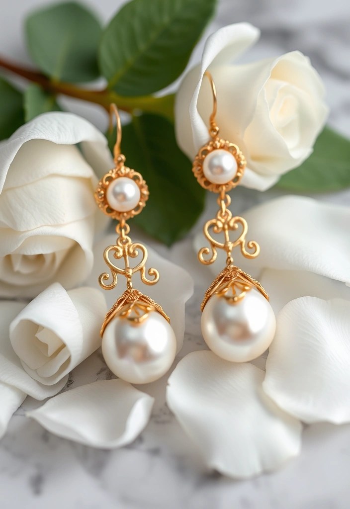 10 Stunning Rococo Jewelry Pieces That Will Make You Feel Like Royalty! - 2. Lavish Pearl Earrings