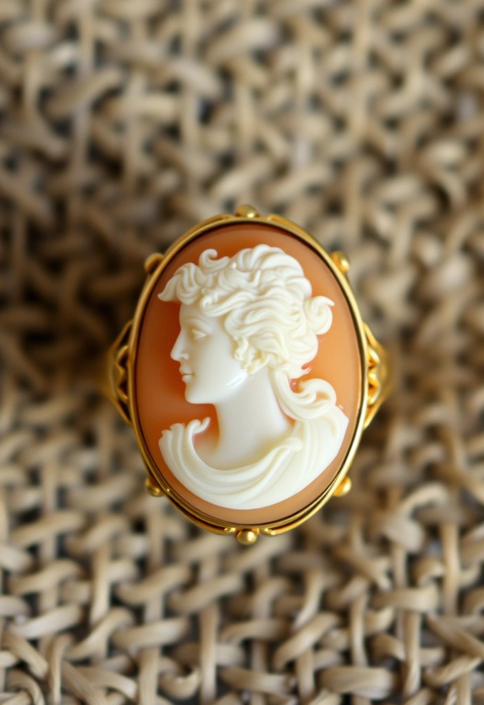 10 Stunning Rococo Jewelry Pieces That Will Make You Feel Like Royalty! - 4. Vintage Cameo Ring