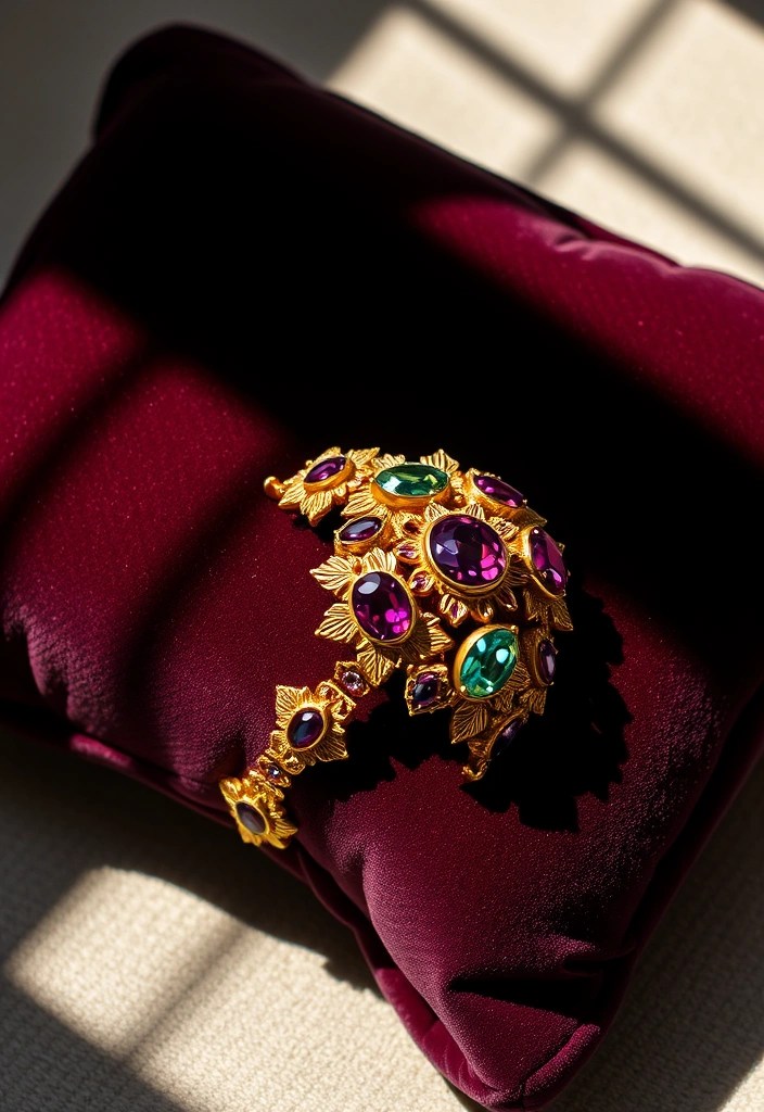 10 Stunning Rococo Jewelry Pieces That Will Make You Feel Like Royalty! - 7. Regal Statement Cuff
