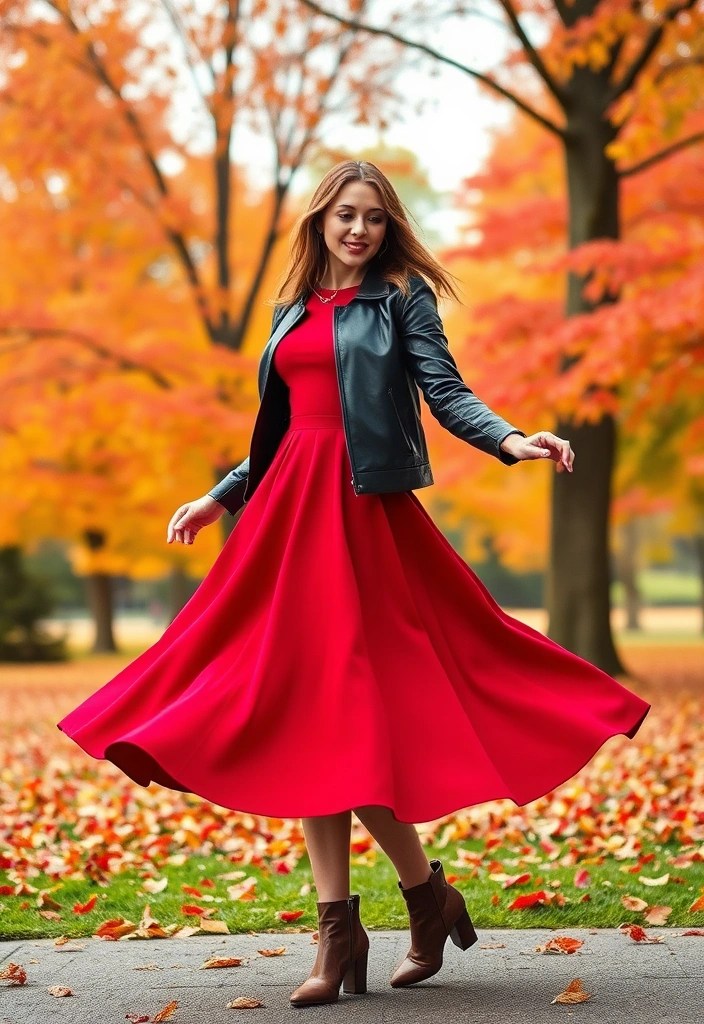 11 Flattering Cherry Red Party Dresses for Every Body Type (You’ll Be Amazed!) - 5. Flirty Fit-and-Flare