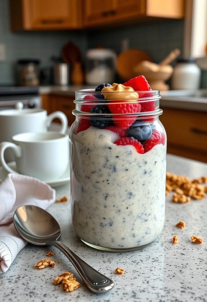 11 Nut Butter Hacks to Boost Your Protein Intake (Get Ready for #3!) - 2. Nut Butter Overnight Oats