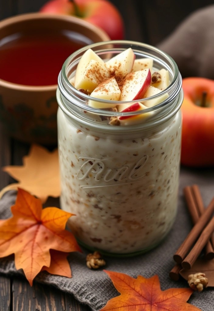 11 Overnight Oats Recipes That Are Healthy, Tasty, and Ready When You Are! - 5. Apple Cinnamon Overnight Oats