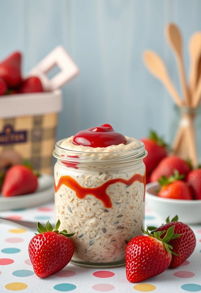 11 Overnight Oats Recipes That Are Healthy, Tasty, and Ready When You Are! - 8. Peanut Butter & Jelly Overnight Oats