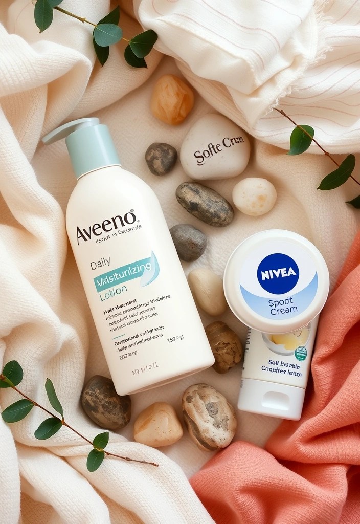 12 Drugstore Skincare Gems That Are Better Than Their Luxe Counterparts (You’ll Be Shocked!) - 12. Aveeno Daily Moisturizing Lotion vs. Nivea Soft Cream
