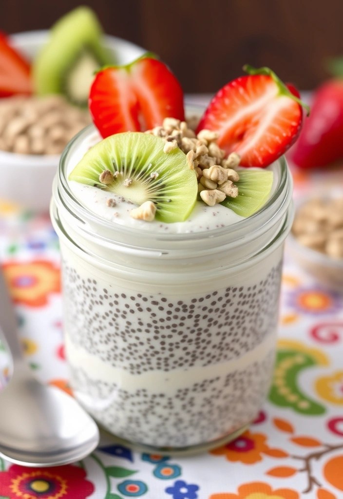 12 Quick Healthy Breakfasts for a Busy Lifestyle (No Processed Foods Here!) - 7. Chia Seed Pudding
