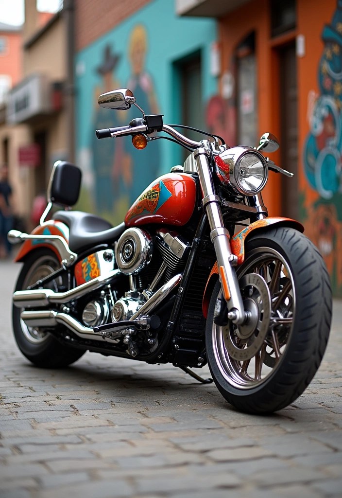 14 Custom Motorbike Tuning Designs That Will Turn Heads (Your Friends Will Be Jealous of #6!) - 12. The Artistic Cruiser