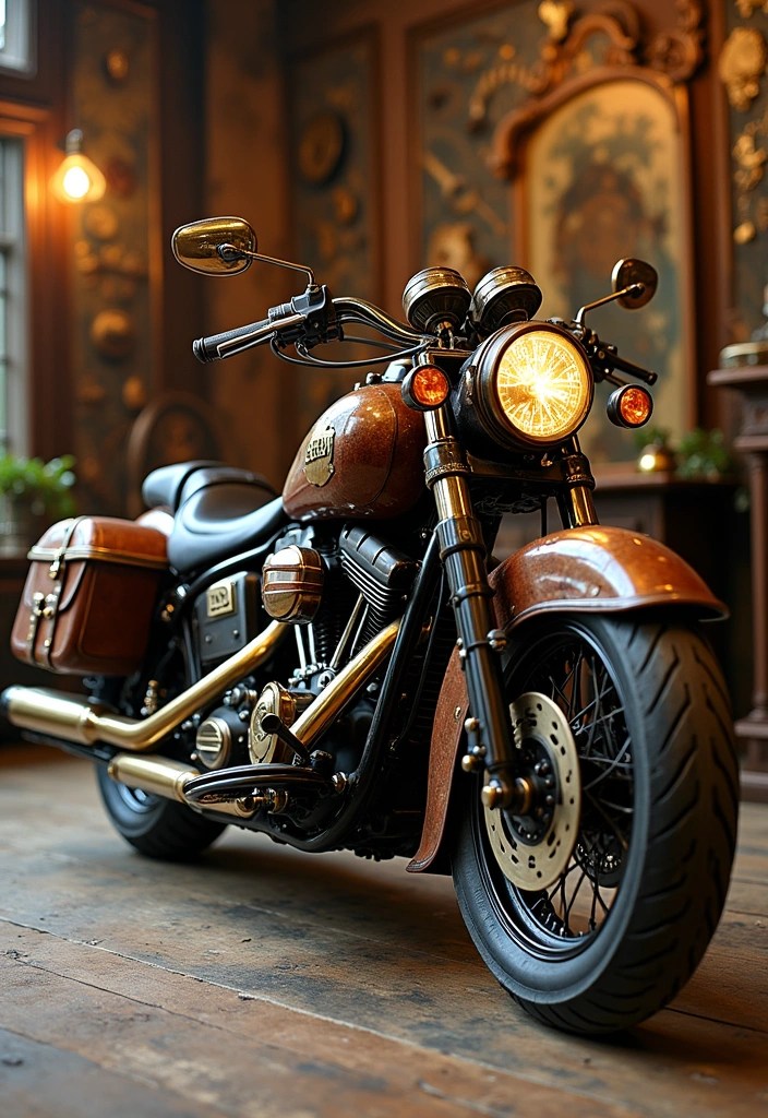 14 Custom Motorbike Tuning Designs That Will Turn Heads (Your Friends Will Be Jealous of #6!) - 8. The Steampunk Stunner