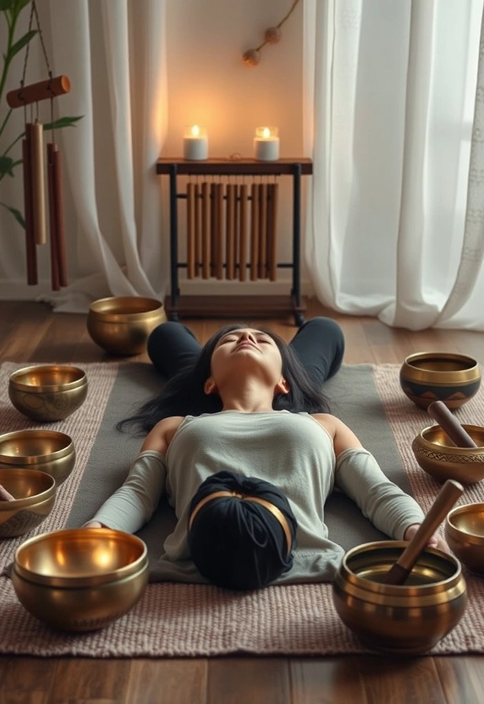 14 Mindfulness Practices That Will Help You Destress and Feel Healthier (You Need #3!) - 12. Sound Bath Meditation