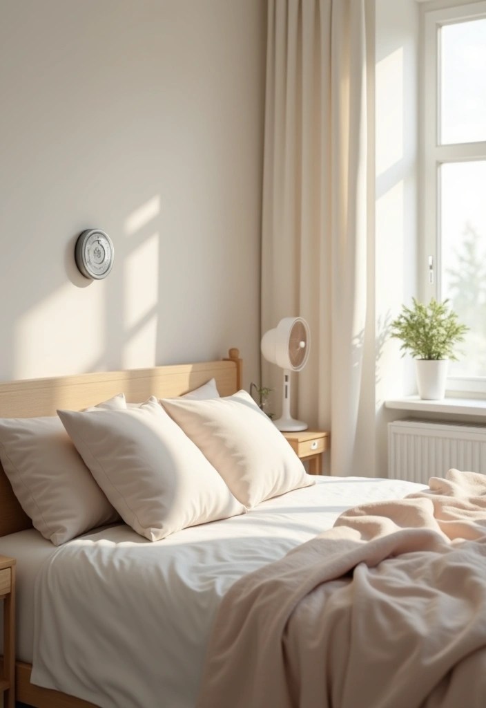 14 Secrets to Designing a Bedroom Sanctuary That Promotes Deep Sleep (You Won't Believe #7!) - 10. Temperature Control for Comfort