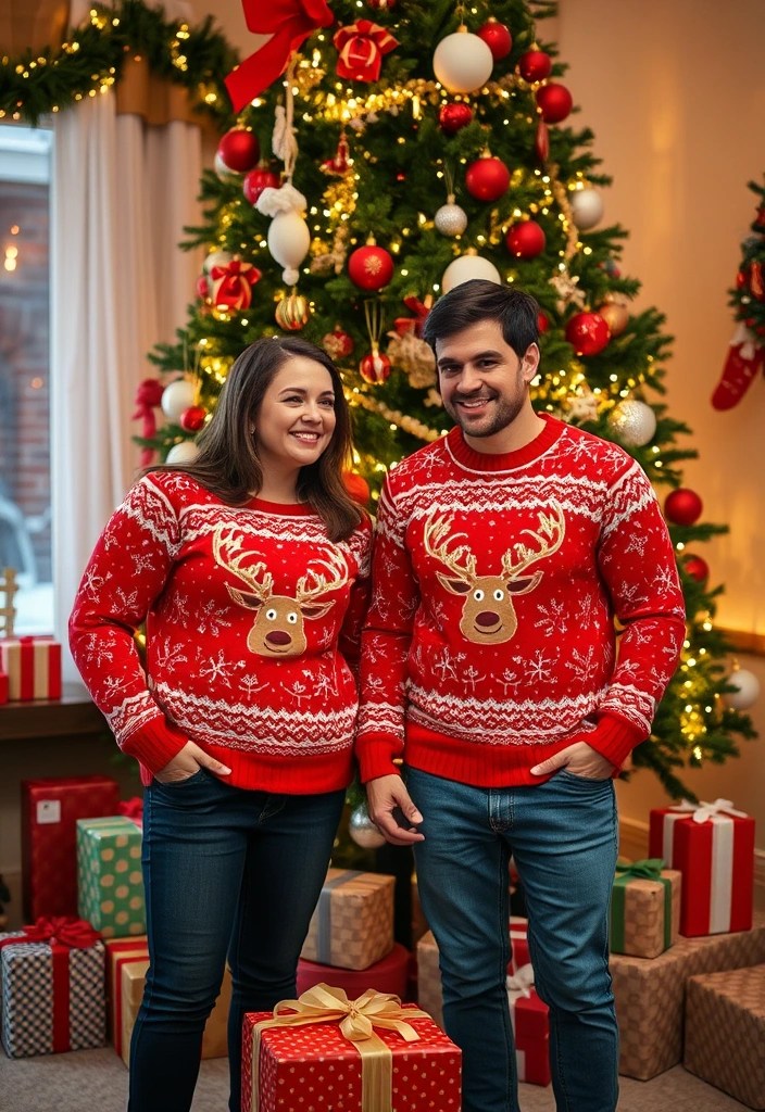 15 Adorable Matching Couples Outfits That'll Make Everyone Swoon (Wait Until You See #7!) - 15. Fun Seasonal Themes