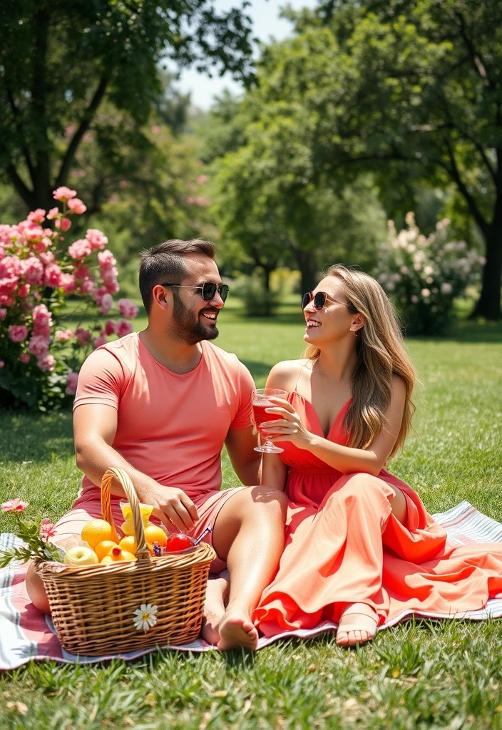 15 Adorable Matching Couples Outfits That'll Make Everyone Swoon (Wait Until You See #7!) - 7. Colorful Summer Outfits