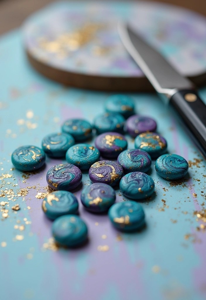 15 Creative Ways to Make Polymer Beads with 3 Colors (Get Ready to Be Inspired by #8!) - 1. Swirled Marble Effect