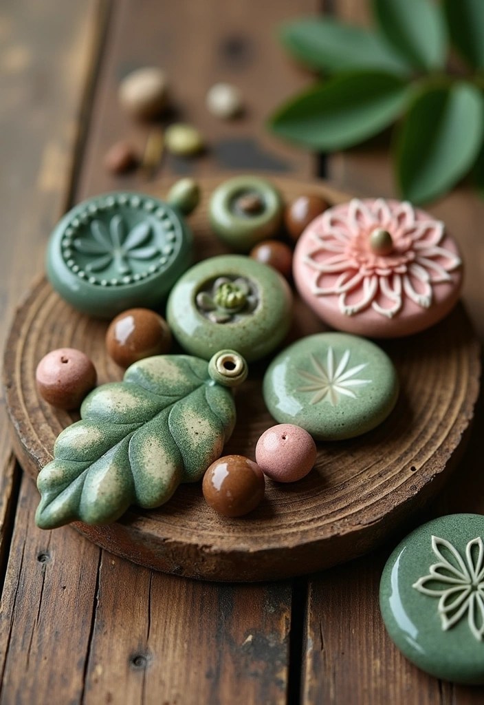 15 Creative Ways to Make Polymer Beads with 3 Colors (Get Ready to Be Inspired by #8!) - 11. Nature-Inspired Beads