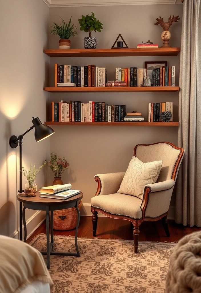 15 DIY Projects to Turn Your Bedroom into a Relaxing Oasis on a Shoestring Budget! - 1. Cozy Reading Nook