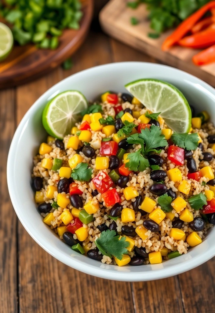 15 Easy Protein-Packed Lunch Recipes You Can Meal Prep in Under 30 Minutes! - 1. Quinoa and Black Bean Salad