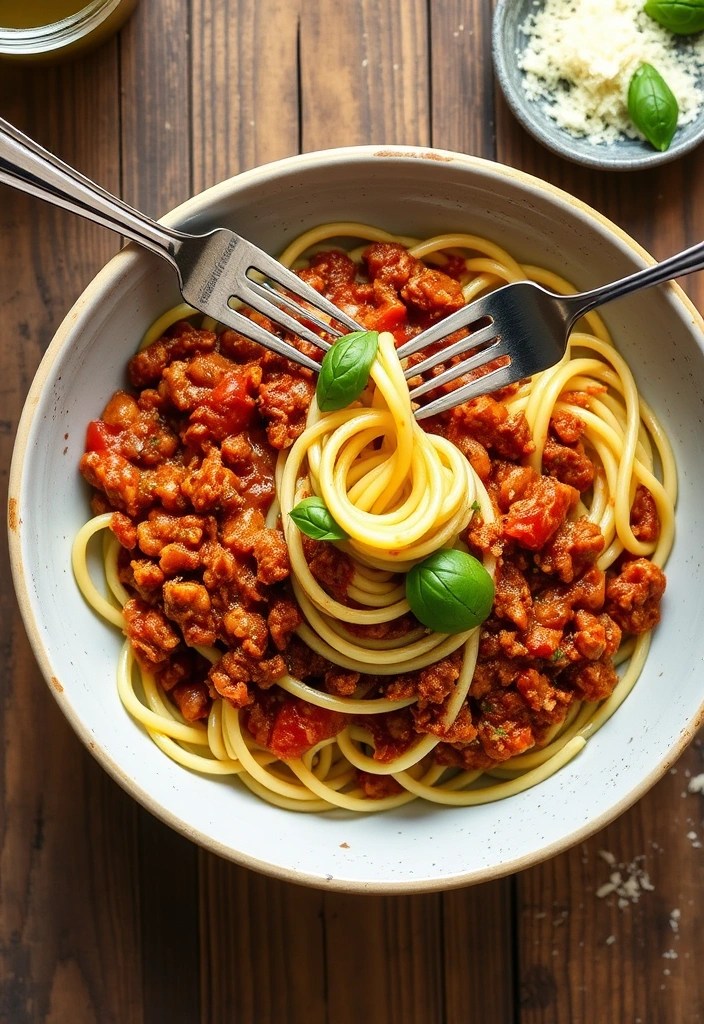 15 Easy Protein-Packed Lunch Recipes You Can Meal Prep in Under 30 Minutes! - 14. Zucchini Noodles with Turkey Bolognese