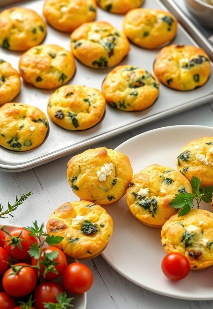 15 Easy Protein-Packed Lunch Recipes You Can Meal Prep in Under 30 Minutes! - 3. Egg Muffins with Spinach and Feta