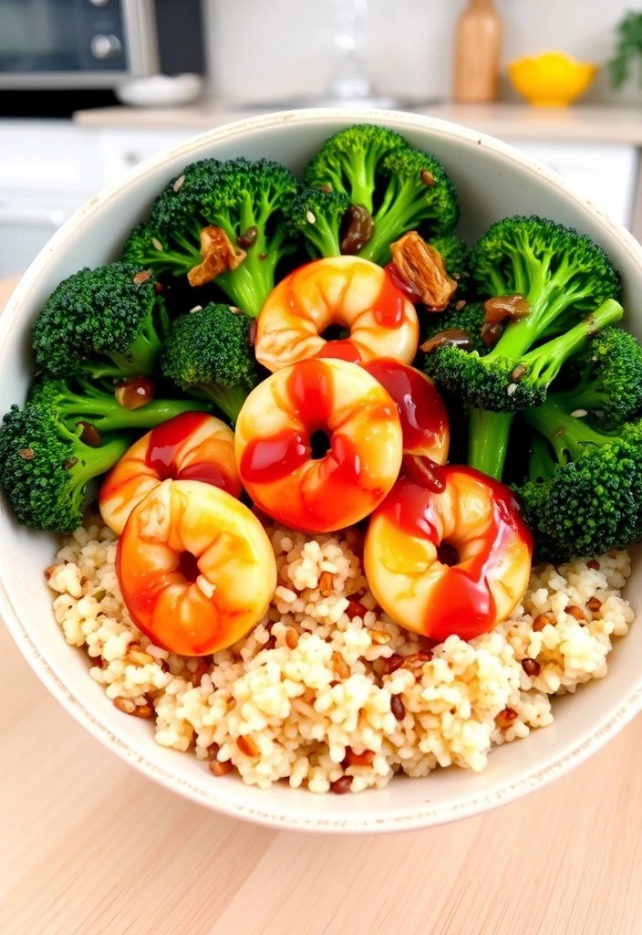 15 Easy Protein-Packed Lunch Recipes You Can Meal Prep in Under 30 Minutes! - 7. Shrimp and Broccoli Bowl