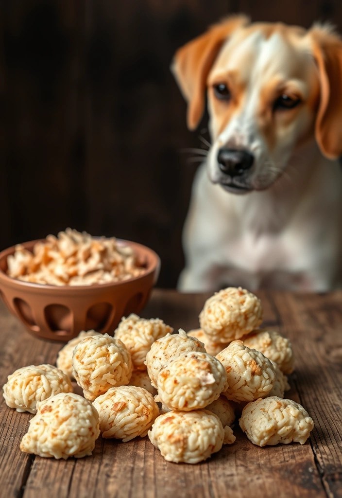 15 Quick and Easy Homemade Pet Treat Recipes You Need to Try Today! - 14. Rice and Chicken Treats