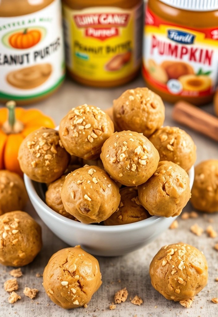 15 Quick and Easy Homemade Pet Treat Recipes You Need to Try Today! - 7. Pumpkin Peanut Butter Balls