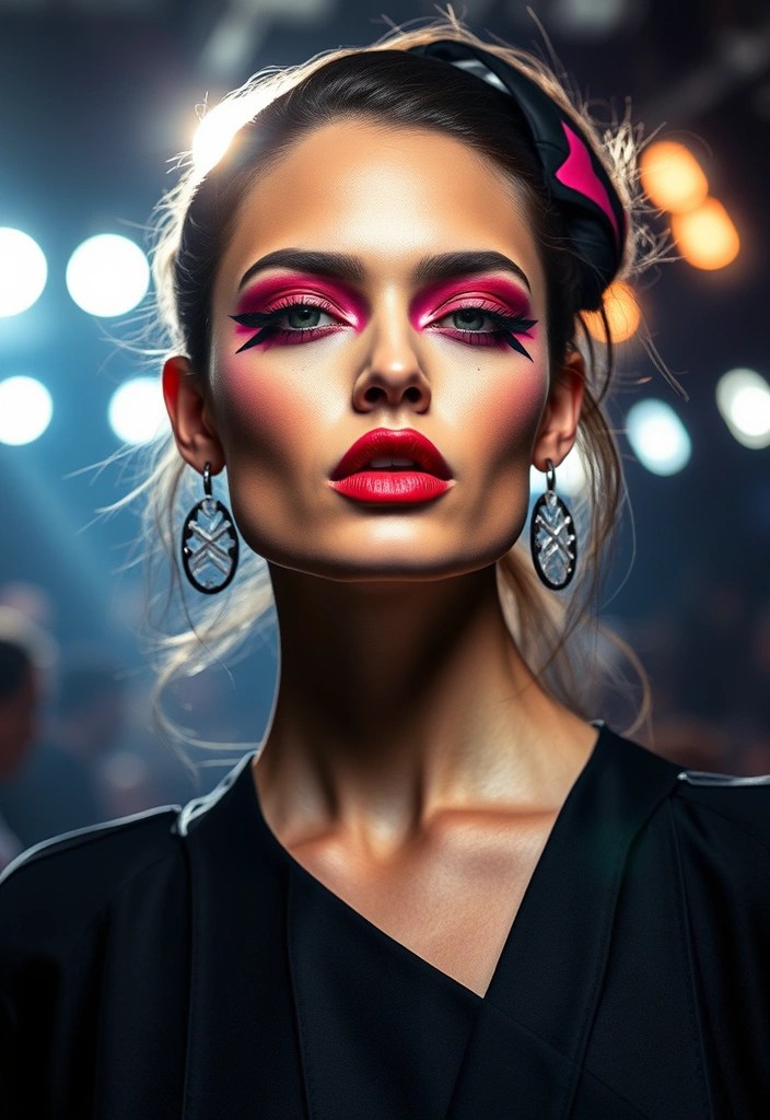 15 Stunning Makeup Looks for Dark Skin That Will Turn Heads (You Won't Believe #7!) - 15. High Fashion: Avant-Garde Makeup Looks