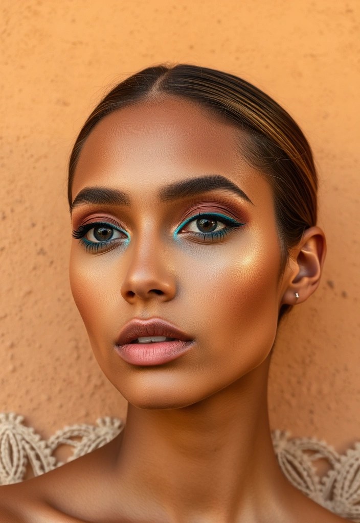 15 Stunning Makeup Looks for Dark Skin That Will Turn Heads (You Won't Believe #7!) - 3. Earthy Tones with a Pop of Color
