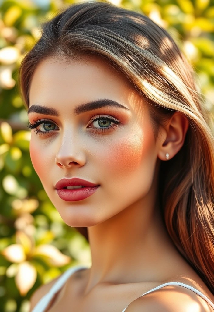 15 Stunning Makeup Looks for Dark Skin That Will Turn Heads (You Won't Believe #7!) - 9. Sun-Kissed Glow: Bronzed Cheeks and Warm Tones