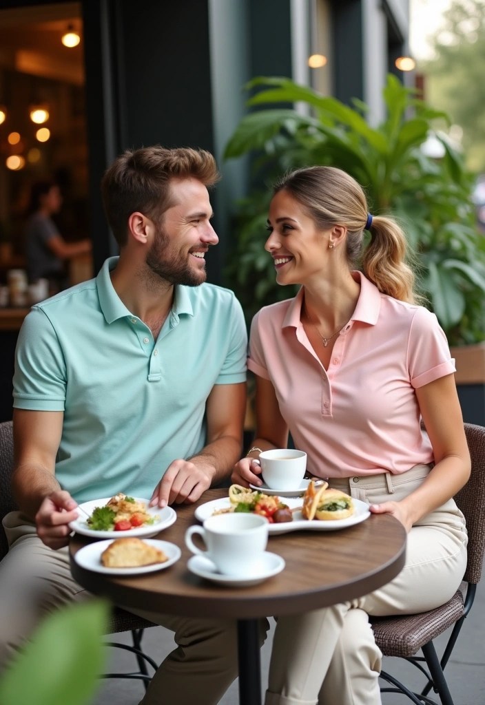 15 Travel-Ready Matching Couples Outfits You’ll Both Love (Pack #6 for Your Next Trip!) - 11. Preppy Couple Look