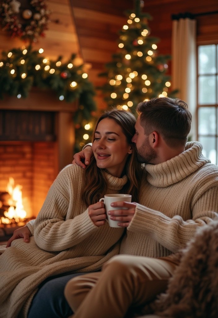 15 Travel-Ready Matching Couples Outfits You’ll Both Love (Pack #6 for Your Next Trip!) - 4. Cozy Knitwear Couples