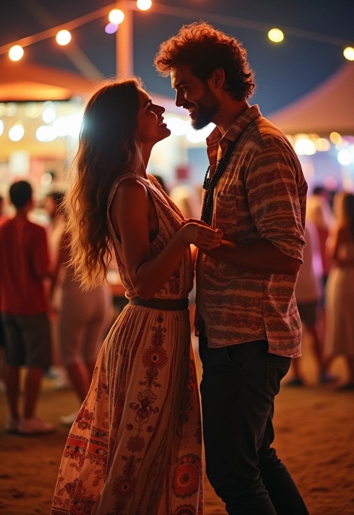 15 Travel-Ready Matching Couples Outfits You’ll Both Love (Pack #6 for Your Next Trip!) - 6. Bohemian Bliss