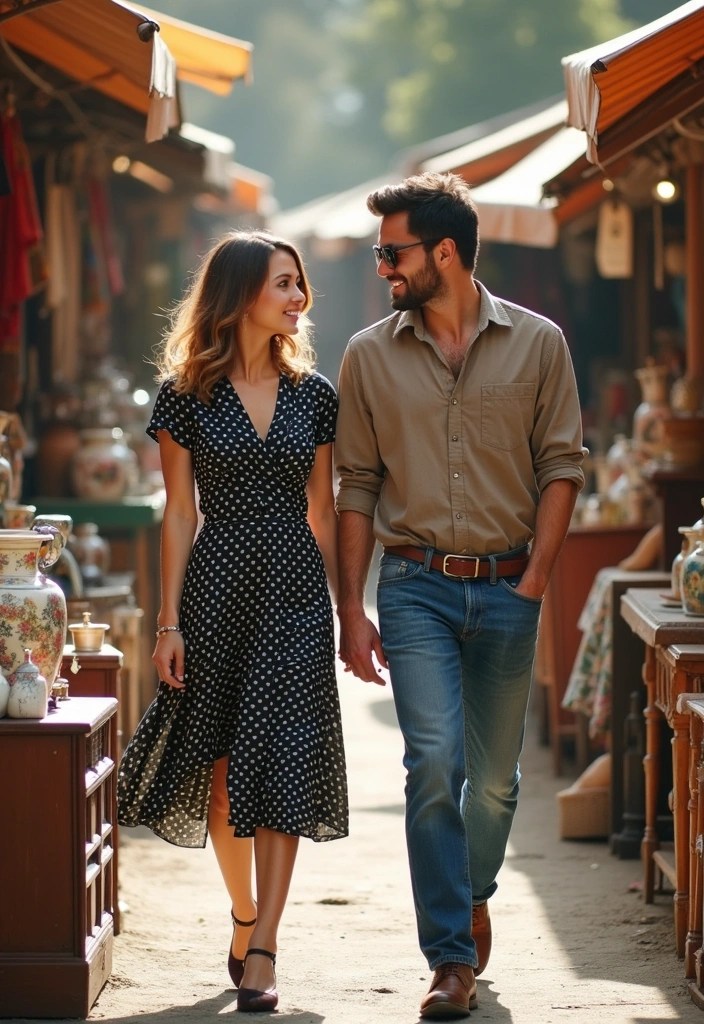 15 Travel-Ready Matching Couples Outfits You’ll Both Love (Pack #6 for Your Next Trip!) - 7. Vintage-Inspired Travel Outfits
