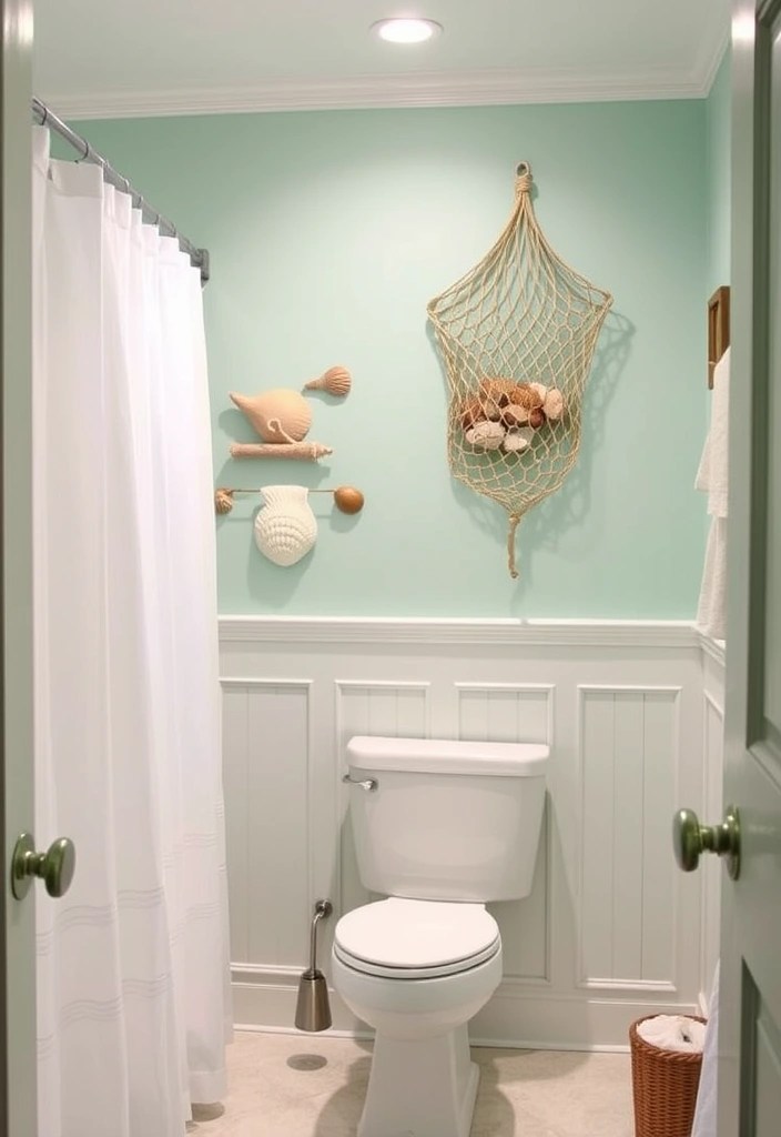 17 Affordable Bathroom Makeovers That Will Make You Feel Like You're in a Spa! - 1. Coastal Charm with a Fresh Paint Job