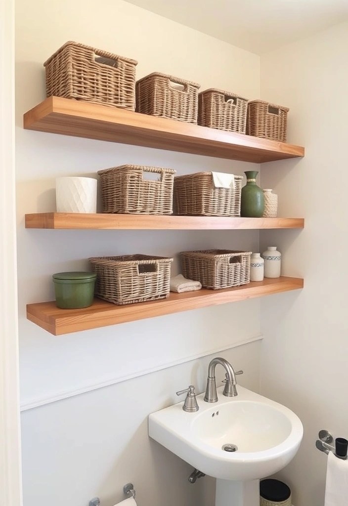 17 Affordable Bathroom Makeovers That Will Make You Feel Like You're in a Spa! - 4. Creative Storage Solutions