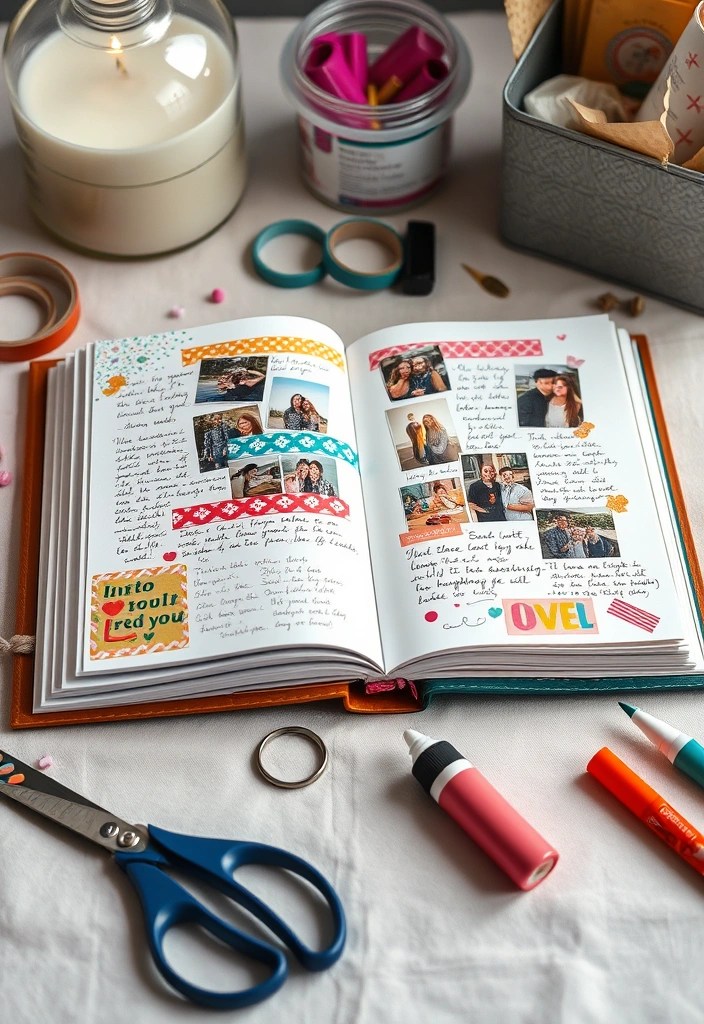 20 DIY Valentine Gifts That Are Uniquely Yours (And Super Easy to Make!) - 1. Personalized Photo Album