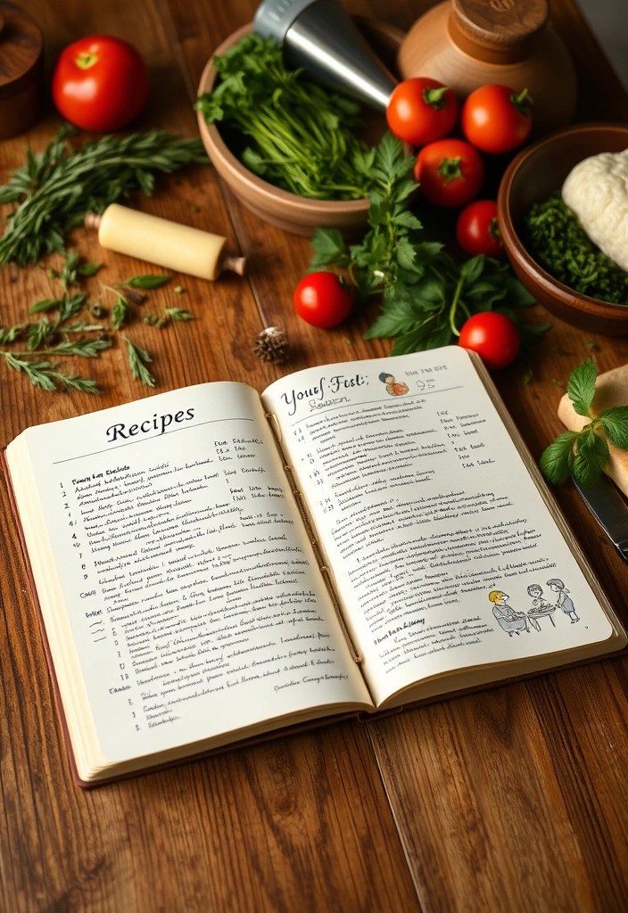 20 DIY Valentine Gifts That Are Uniquely Yours (And Super Easy to Make!) - 11. Handwritten Recipe Book