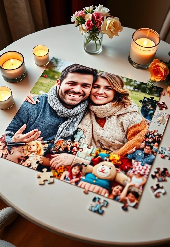 20 DIY Valentine Gifts That Are Uniquely Yours (And Super Easy to Make!) - 14. Personalized Puzzle