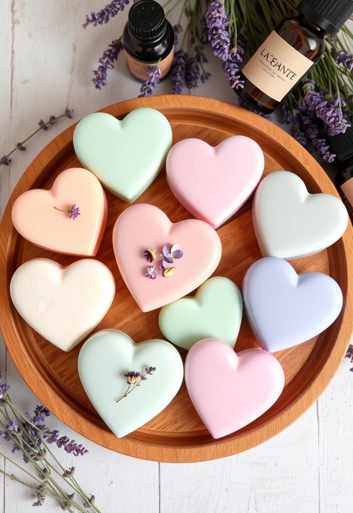 20 DIY Valentine Gifts That Are Uniquely Yours (And Super Easy to Make!) - 2. Heart-Shaped Soap