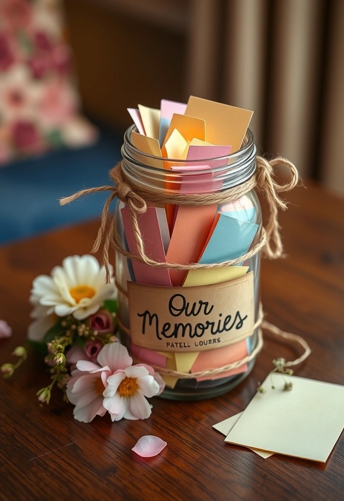20 DIY Valentine Gifts That Are Uniquely Yours (And Super Easy to Make!) - 6. Memory Jar