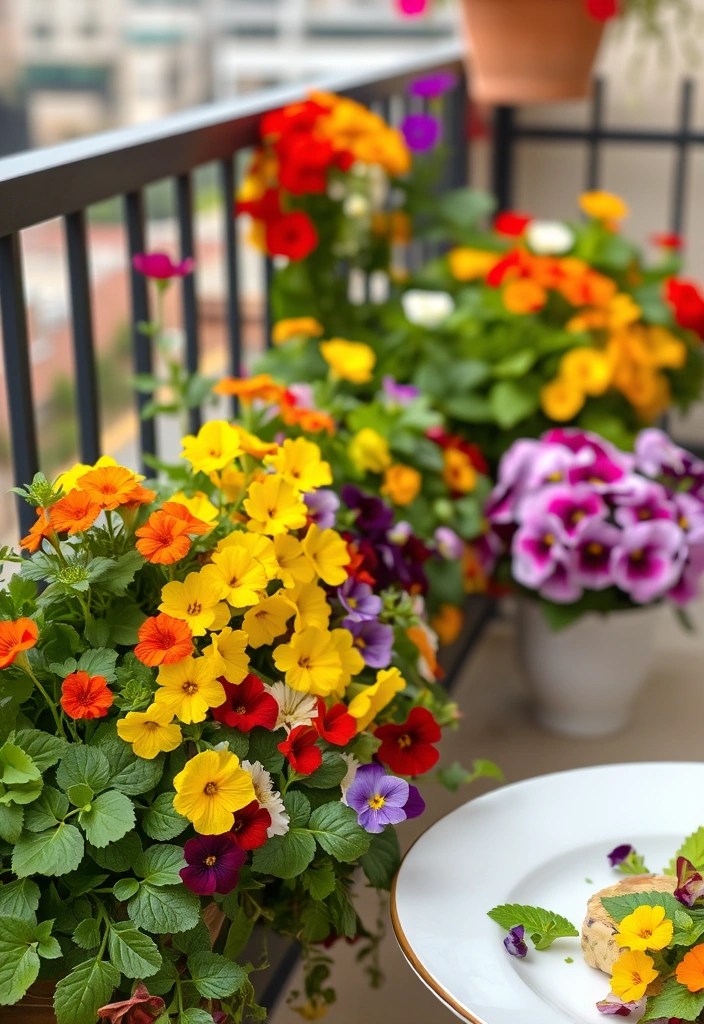 20 Genius Urban Gardening Hacks That'll Transform Your City Balcony into a Green Oasis! - 11. Edible Flowers: A Feast for the Eyes and Palate