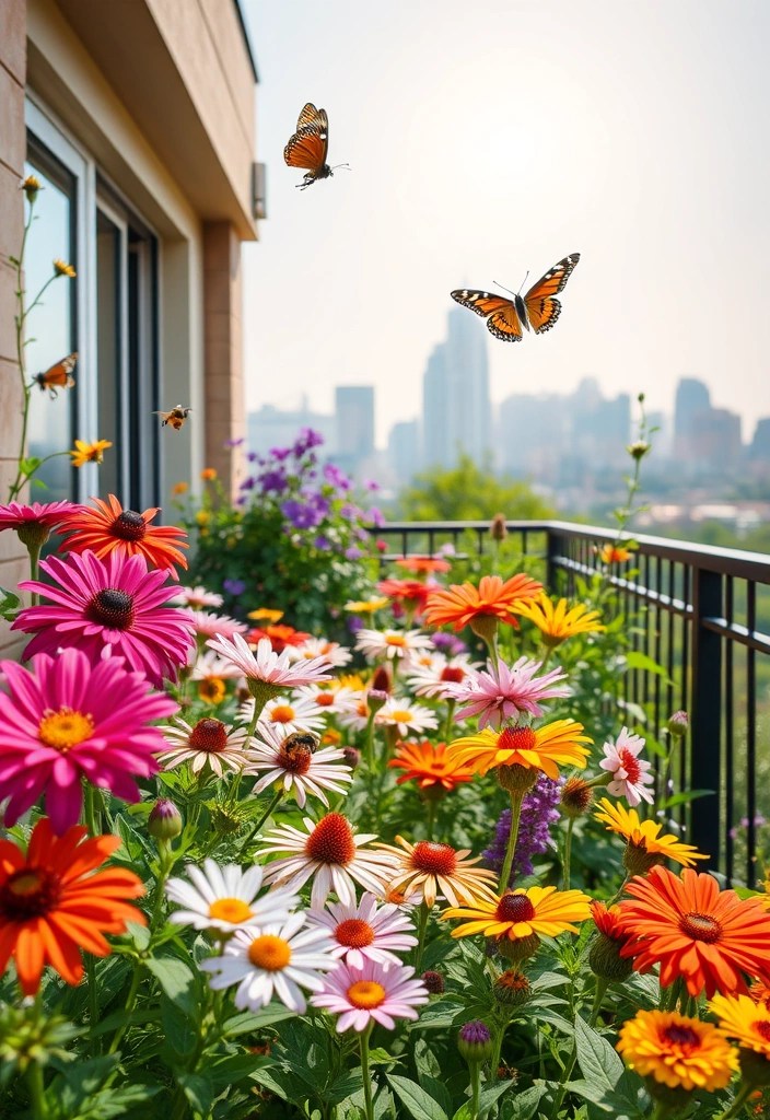 20 Genius Urban Gardening Hacks That'll Transform Your City Balcony into a Green Oasis! - 13. Pollinator-Friendly Gardens: Invite the Bees