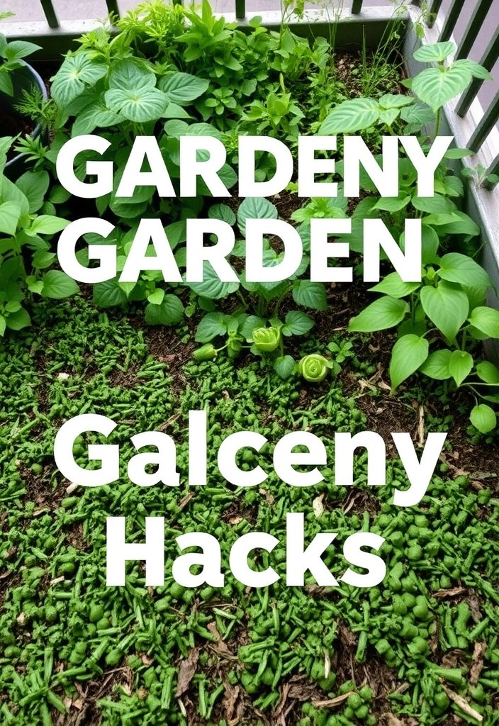20 Genius Urban Gardening Hacks That'll Transform Your City Balcony into a Green Oasis! - 14. Green Mulch: Your Soil's Best Friend
