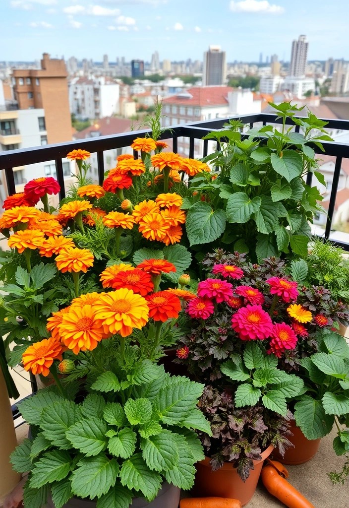 20 Genius Urban Gardening Hacks That'll Transform Your City Balcony into a Green Oasis! - 6. Companion Planting: Nature's Best Friends