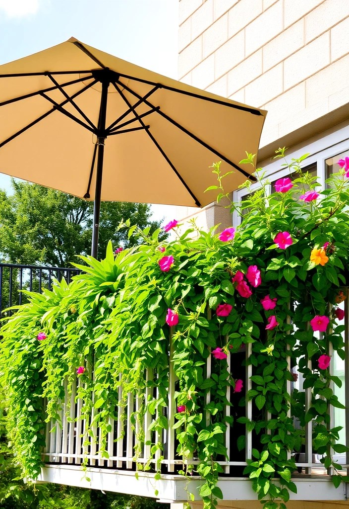 20 Genius Urban Gardening Hacks That'll Transform Your City Balcony into a Green Oasis! - 9. Shade Solutions: Beat the Heat