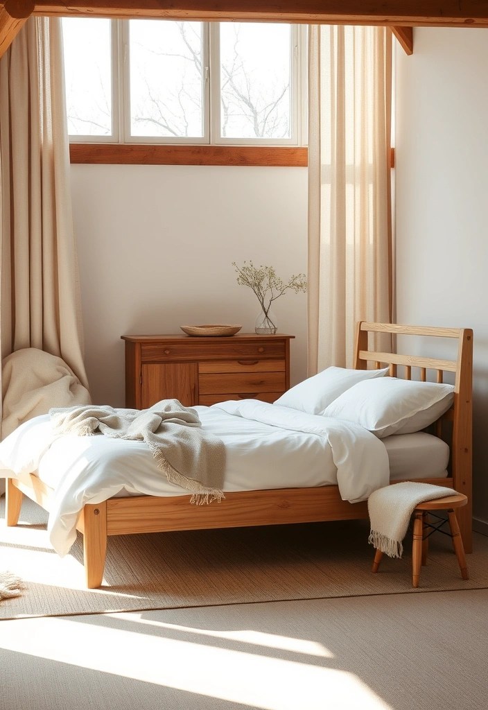 20 Minimalist Design Trends for a Soft Aesthetic in Your Bedroom (Check Out #8!) - 2. Natural Materials