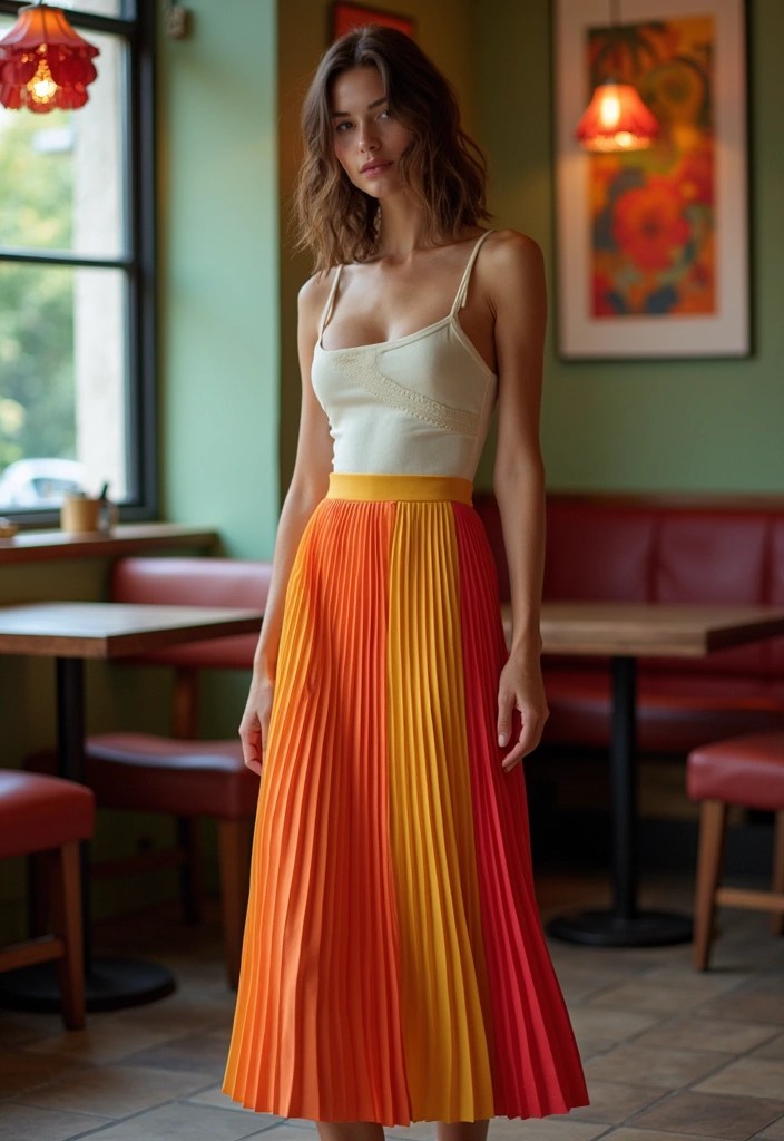 20 Rococo Inspired Outfits That Will Turn Heads (You’ll Want #7!) - 13. Pleated Midi Skirt