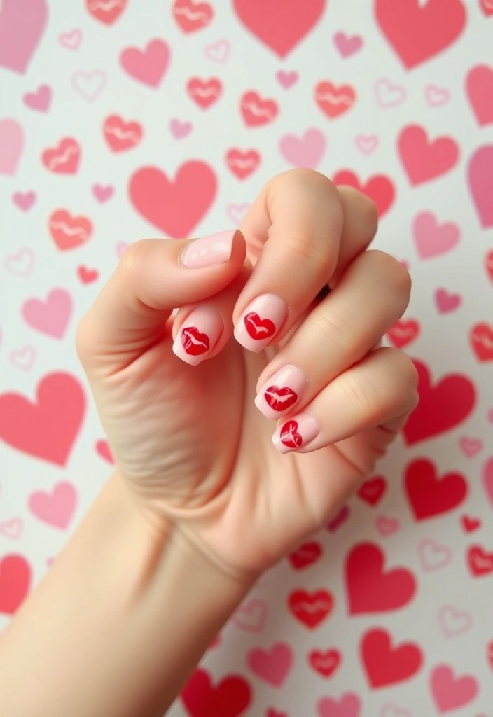 20 Stunning Valentine's Day Nail Designs That Will Make Your Heart Skip a Beat! - 13. Kissed by Love