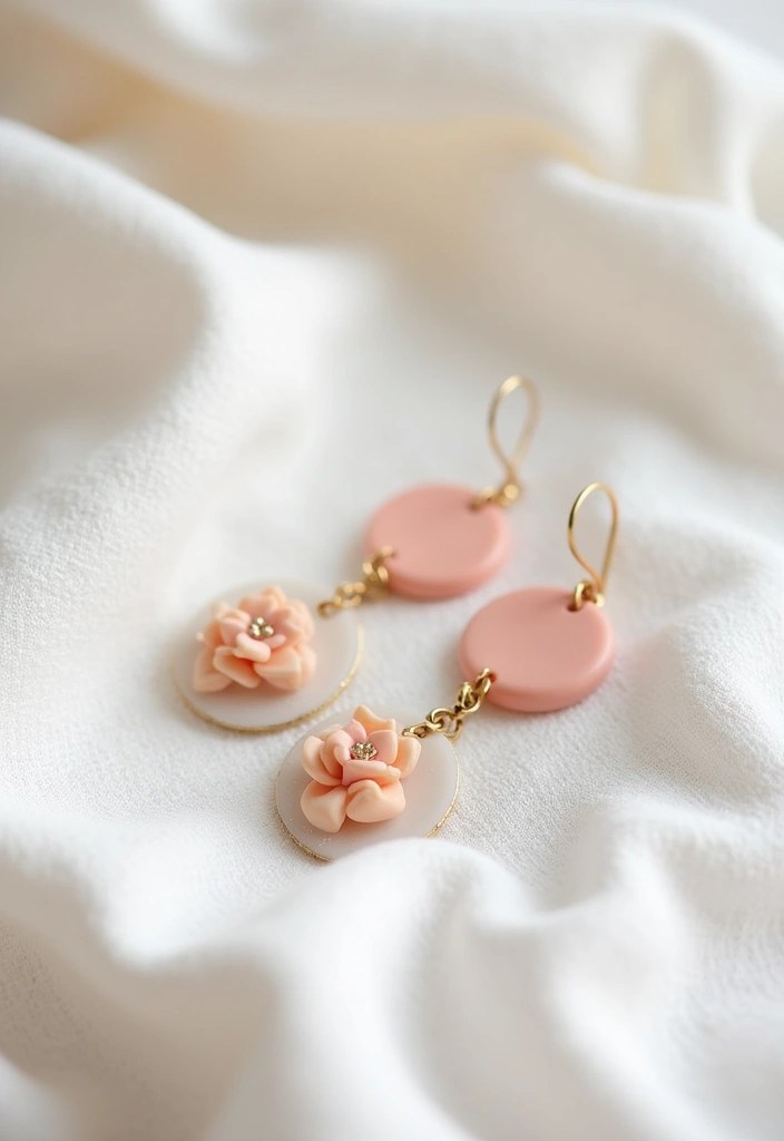 21 Chic Polymer Clay Earrings You Won't Believe Are Handmade (Number 10 Is Stunning!) - 13. Subtle Pastel Tones