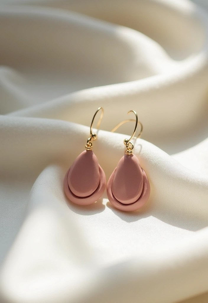 21 Chic Polymer Clay Earrings You Won't Believe Are Handmade (Number 10 Is Stunning!) - 16. Classic Teardrop Styles